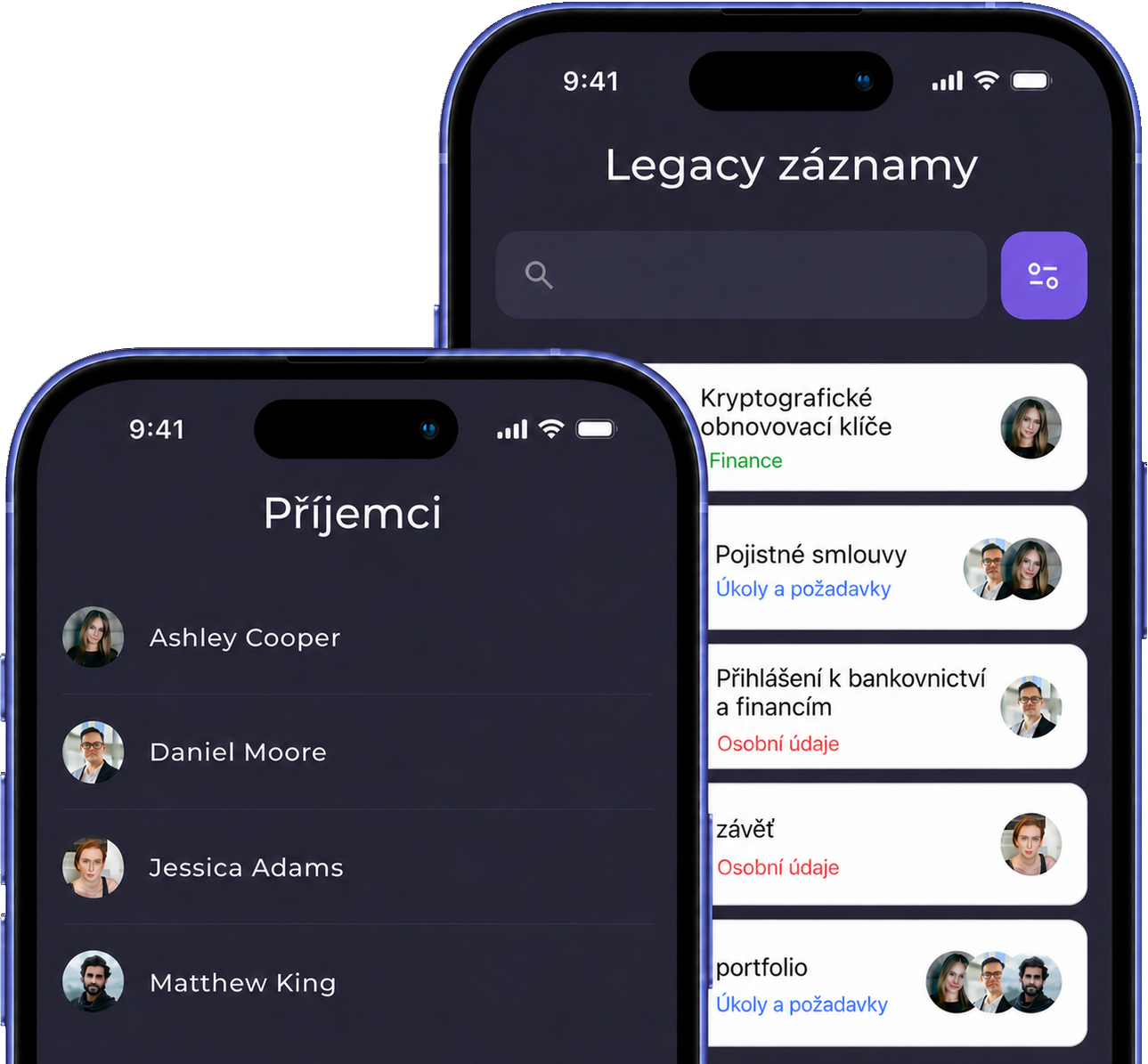 LegacyApp na iPhone mockupu